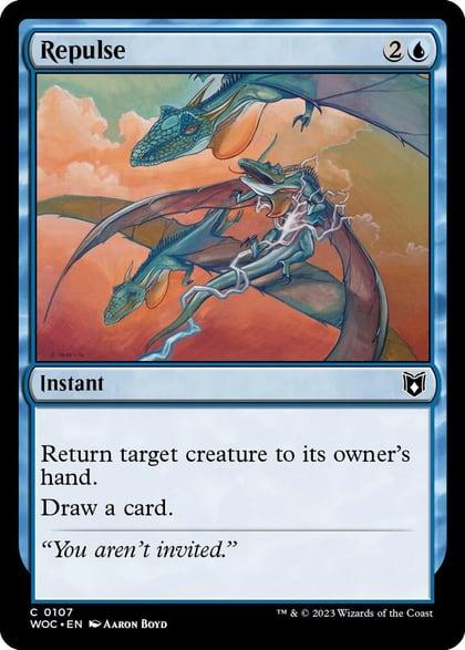 Repulse, Commander: Wilds of Eldraine 107