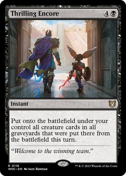 Thrilling Encore, Commander: Wilds of Eldraine 118