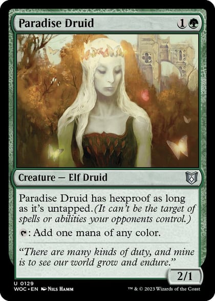 Paradise Druid, Commander: Wilds of Eldraine 129