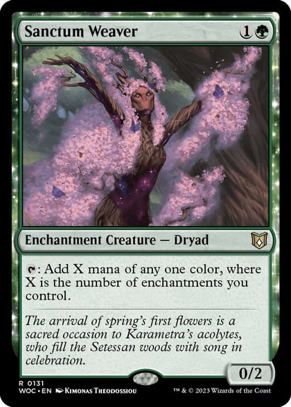 Sanctum Weaver, Commander: Wilds of Eldraine 131