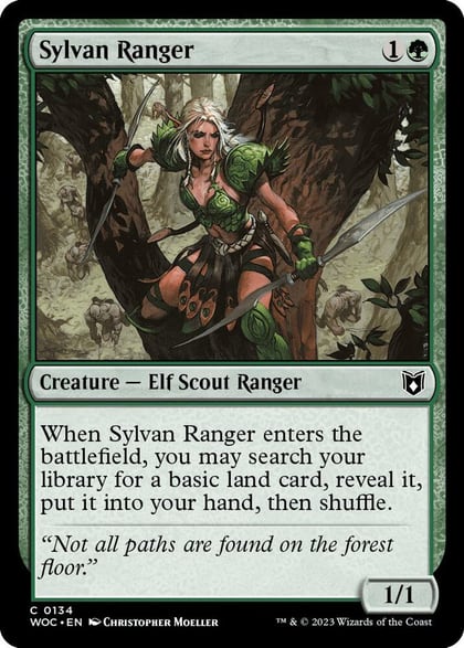 Sylvan Ranger, Commander: Wilds of Eldraine 134