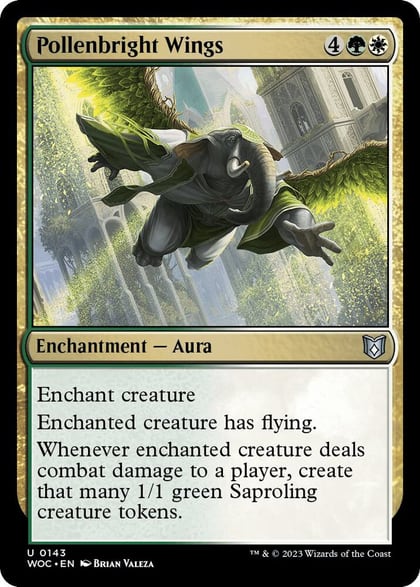Pollenbright Wings, Commander: Wilds of Eldraine 143