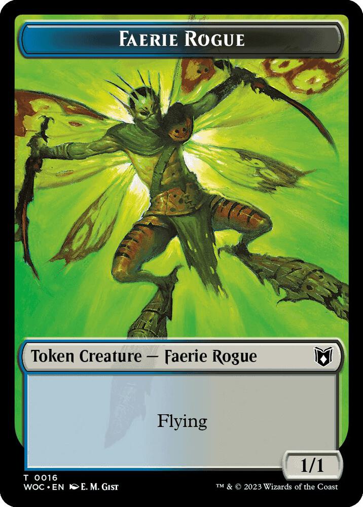 Faerie Rogue (0016) // Faerie Double-Sided Token, Commander: Wilds of Eldraine 16 // 10