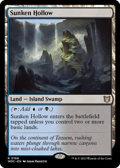 Sunken Hollow, Commander: Wilds of Eldraine 168