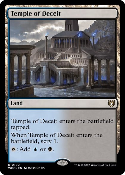 Temple of Deceit, Commander: Wilds of Eldraine 170