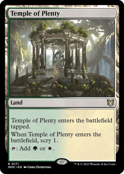 Temple of Plenty, Commander: Wilds of Eldraine 171