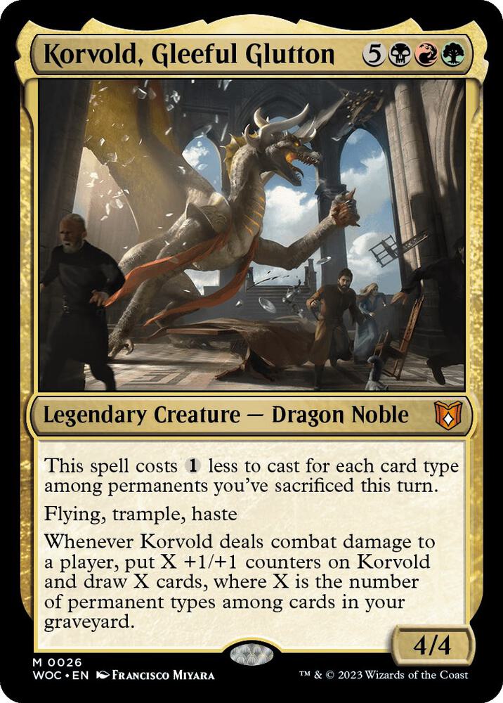 Korvold, Gleeful Glutton, Commander: Wilds of Eldraine 26