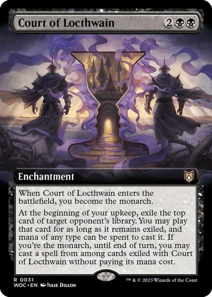 Court of Locthwain (Extended Art), Commander: Wilds of Eldraine 31