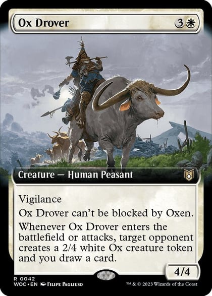 Ox Drover (Extended Art), Commander: Wilds of Eldraine 42