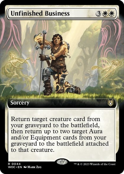 Unfinished Business (Extended Art), Commander: Wilds of Eldraine 44