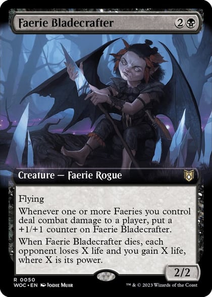 Faerie Bladecrafter (Extended Art), Commander: Wilds of Eldraine 50