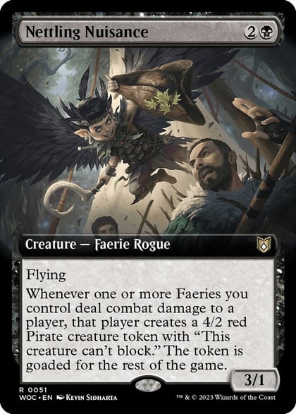 Nettling Nuisance (Extended Art), Commander: Wilds of Eldraine 51