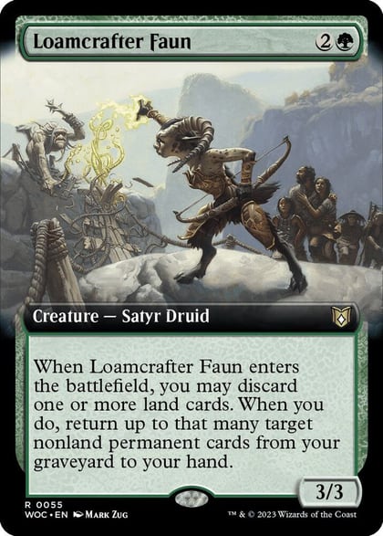 Loamcrafter Faun (Extended Art), Commander: Wilds of Eldraine 55
