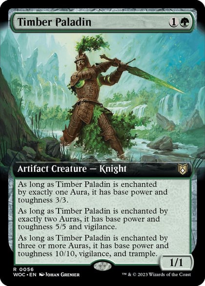 Timber Paladin (Extended Art), Commander: Wilds of Eldraine 56