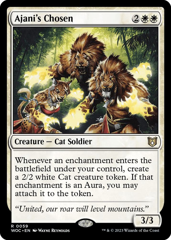 Ajani's Chosen, Commander: Wilds of Eldraine 59