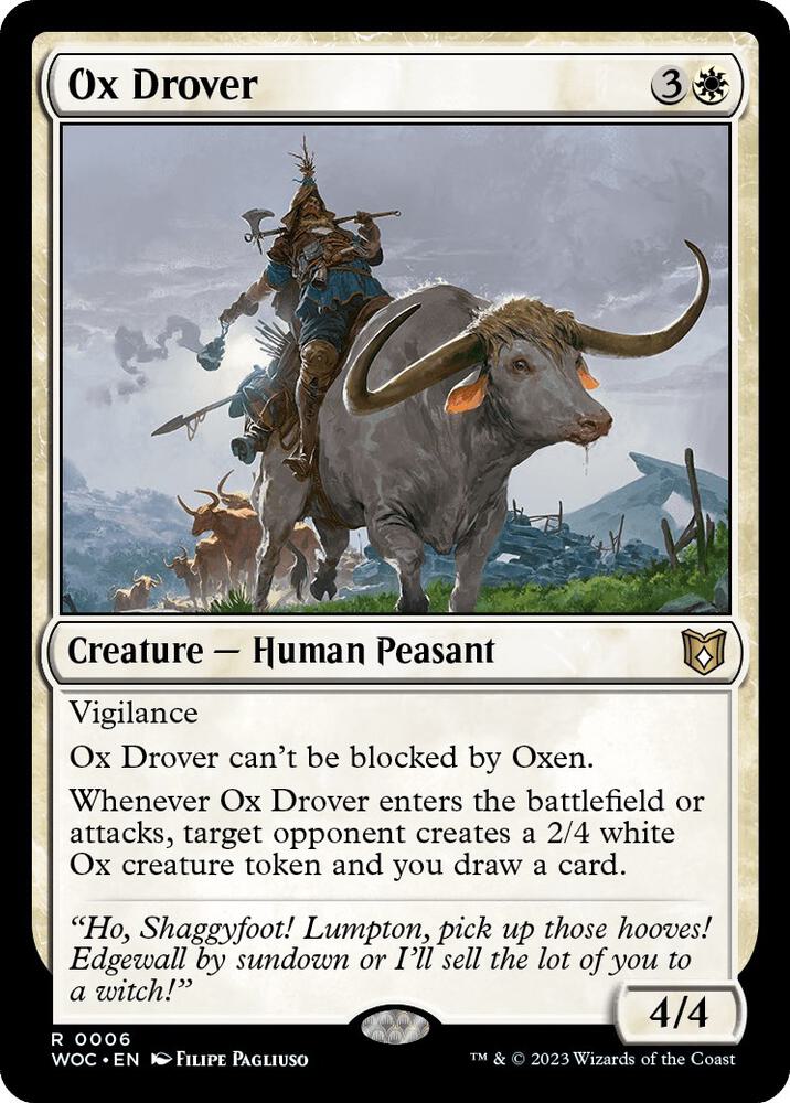 Ox Drover, Commander: Wilds of Eldraine 6
