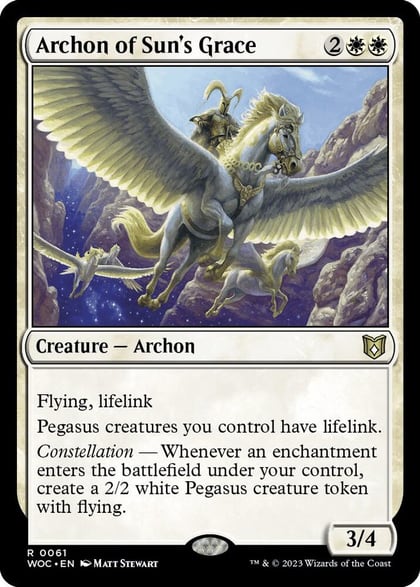 Archon of Sun's Grace, Commander: Wilds of Eldraine 61