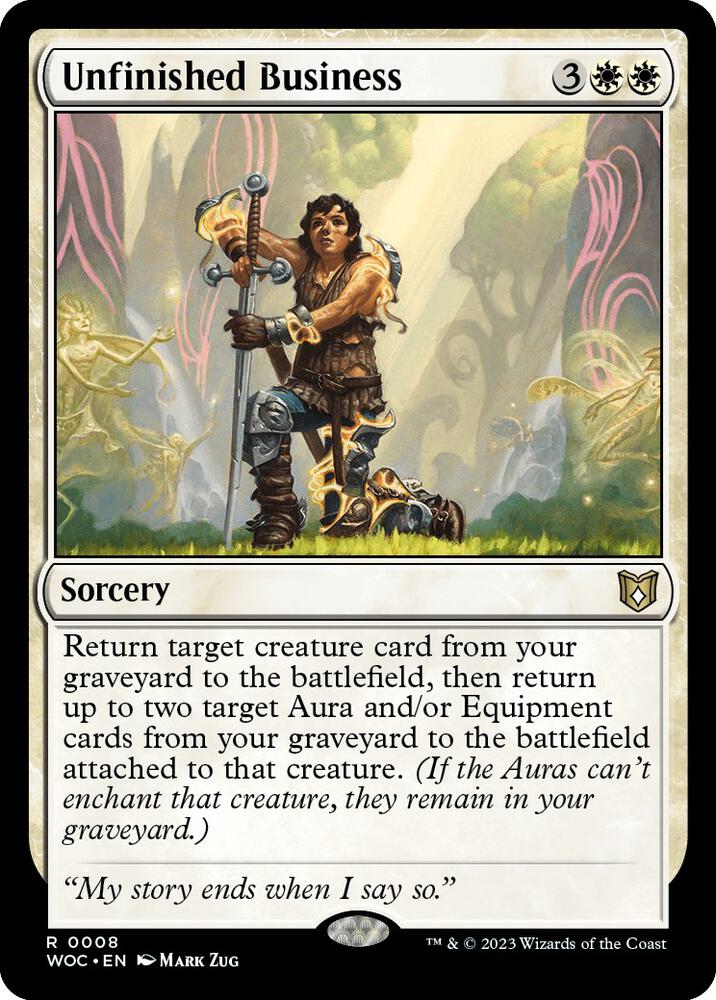 Unfinished Business, Commander: Wilds of Eldraine 8