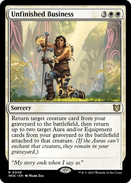 Unfinished Business, Commander: Wilds of Eldraine 8
