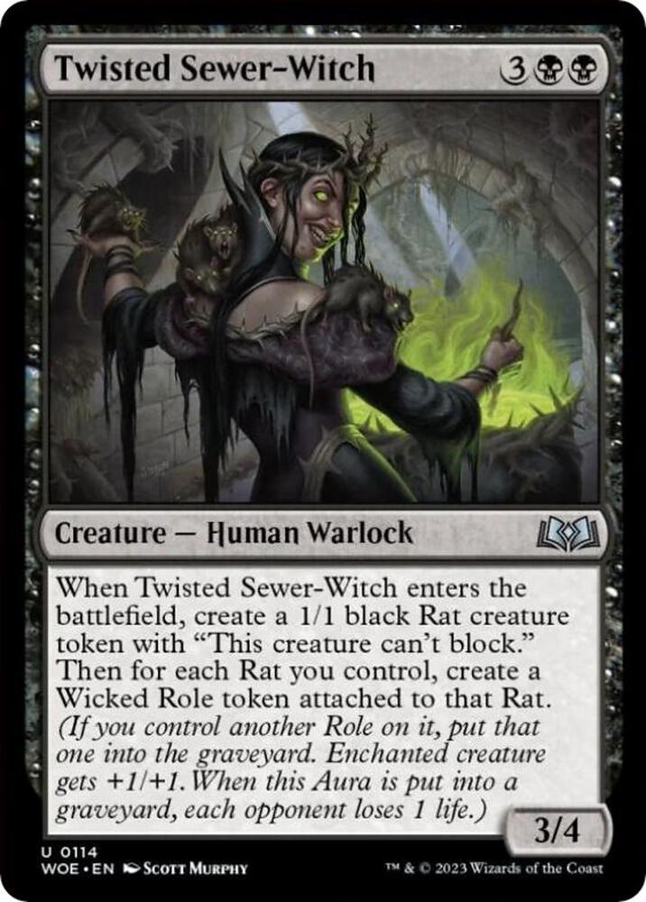 Twisted Sewer-Witch, Wilds of Eldraine 114