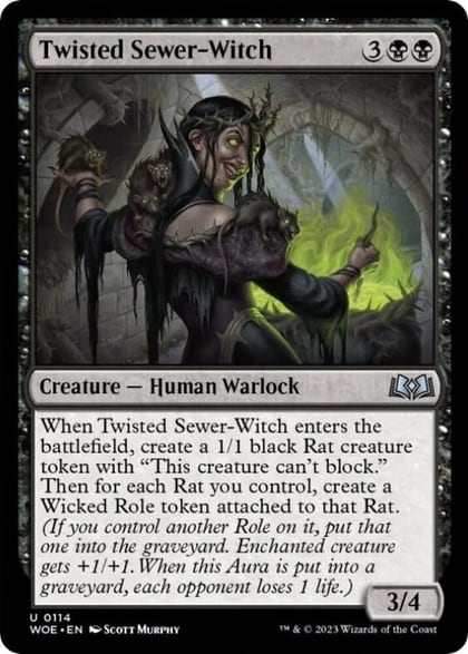Twisted Sewer-Witch, Wilds of Eldraine 114