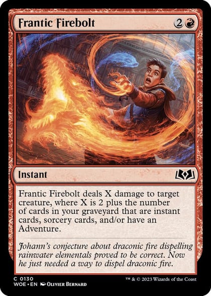 Frantic Firebolt, Wilds of Eldraine 130