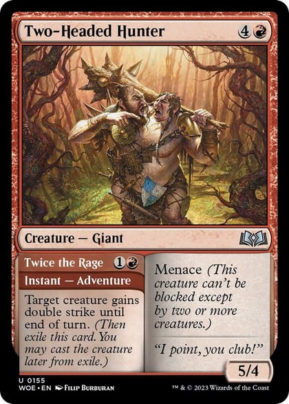 Two-Headed Hunter, Wilds of Eldraine 155