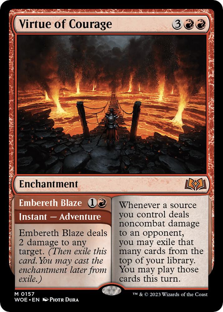 Virtue of Courage, Wilds of Eldraine 157