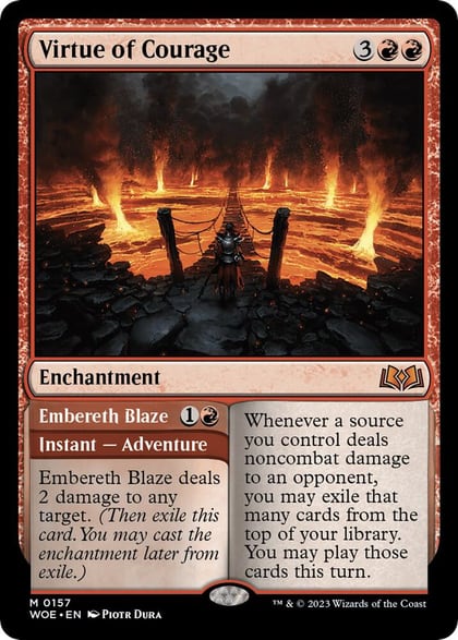 Virtue of Courage, Wilds of Eldraine 157