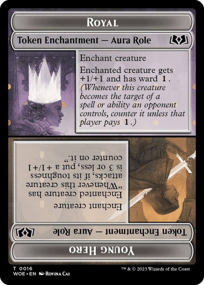 Royal Role / Young Hero Role Token, Wilds of Eldraine 16