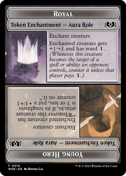 Royal Role / Young Hero Role Token, Wilds of Eldraine 16