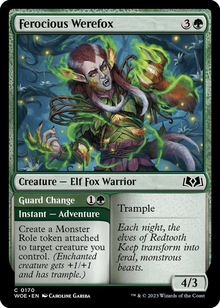 Ferocious Werefox, Wilds of Eldraine 170