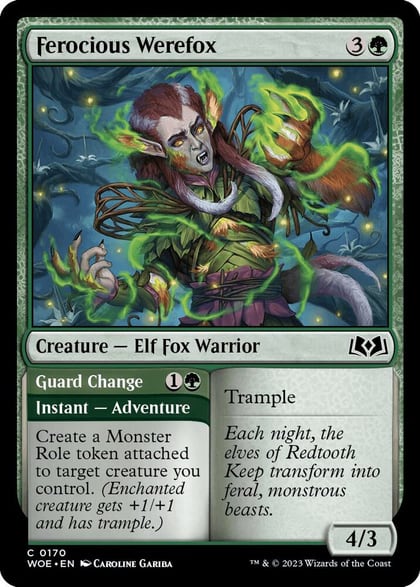 Ferocious Werefox, Wilds of Eldraine 170