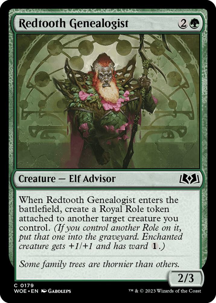 Redtooth Genealogist, Wilds of Eldraine 179