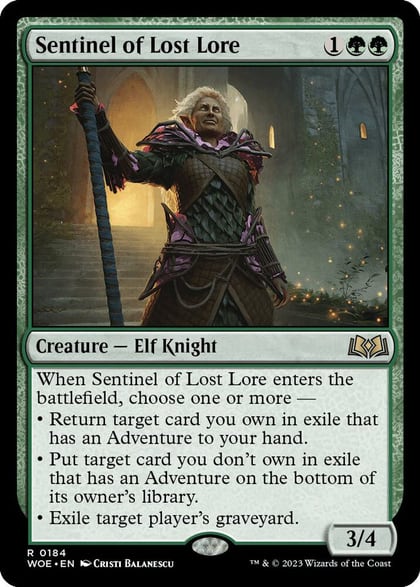Sentinel of Lost Lore, Wilds of Eldraine 184