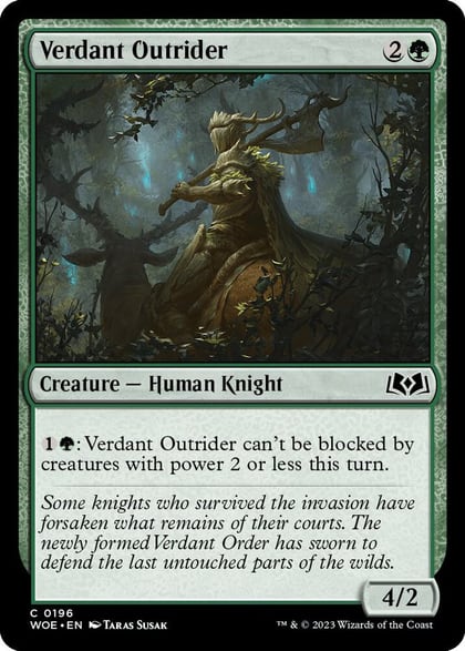 Verdant Outrider, Wilds of Eldraine 196