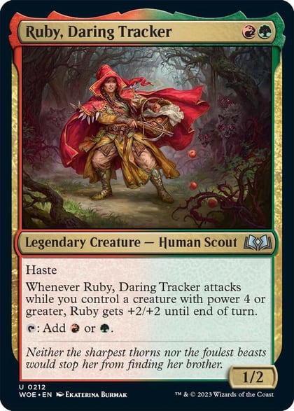 Ruby, Daring Tracker, Wilds of Eldraine 212