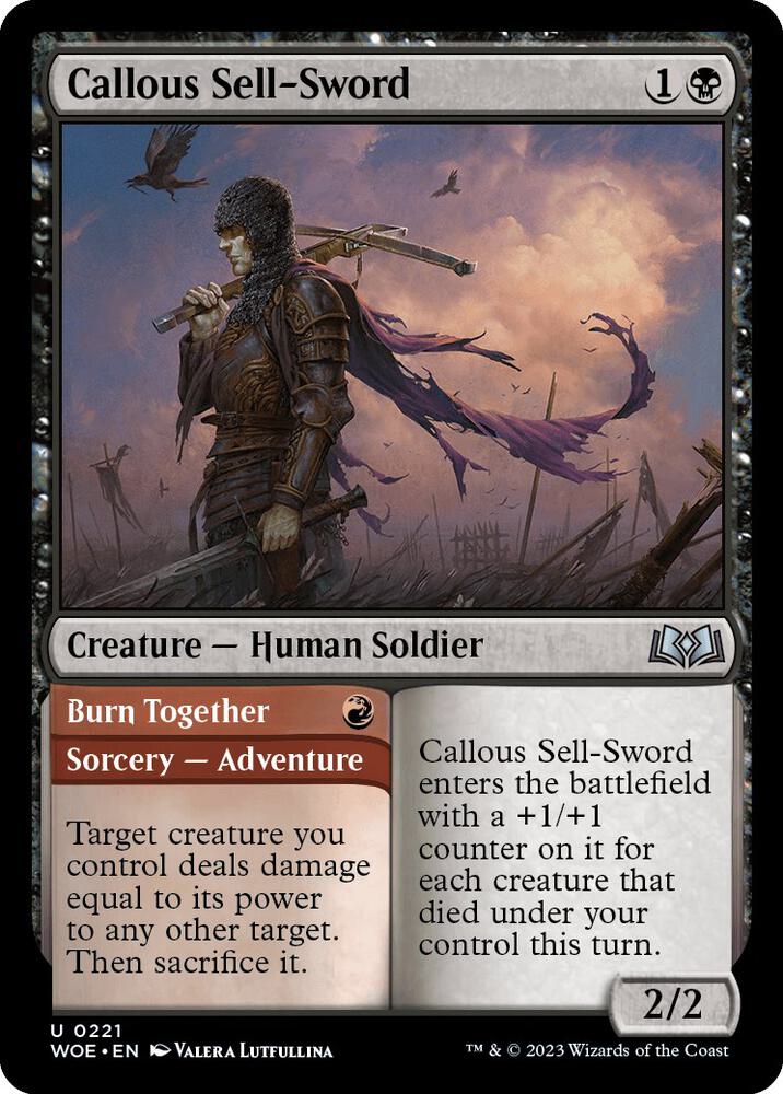 Callous Sell-Sword, Wilds of Eldraine 221