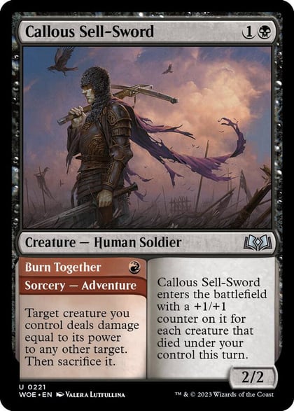 Callous Sell-Sword, Wilds of Eldraine 221