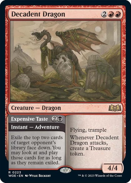 Decadent Dragon, Wilds of Eldraine 223