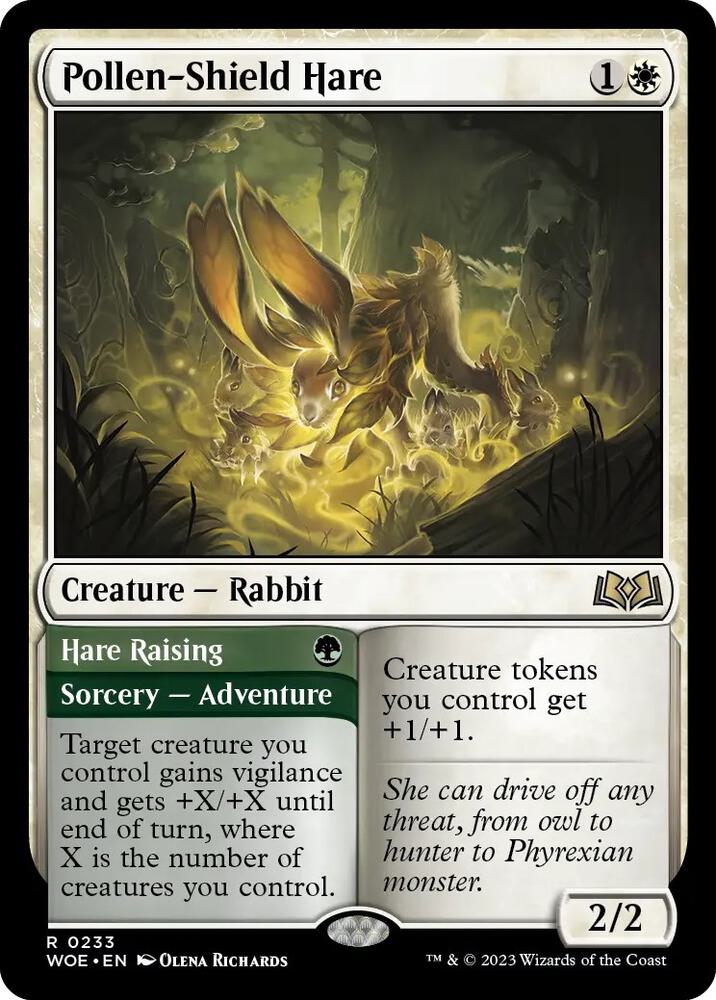 Pollen-Shield Hare, Wilds of Eldraine 233