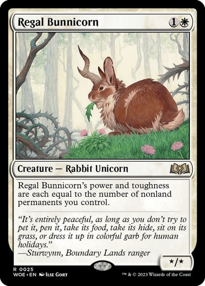 Regal Bunnicorn, Wilds of Eldraine 25