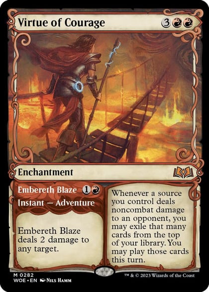 Virtue of Courage (Showcase), Wilds of Eldraine 282
