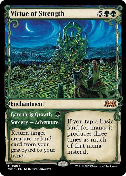 Virtue of Strength (Showcase), Wilds of Eldraine 284