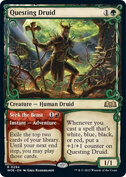 Questing Druid (Showcase), Wilds of Eldraine 294