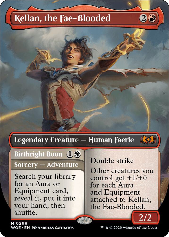 Kellan, the Fae-Blooded (Borderless), Wilds of Eldraine 298