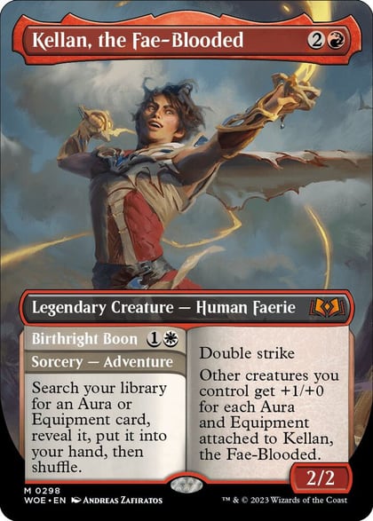 Kellan, the Fae-Blooded (Borderless), Wilds of Eldraine 298