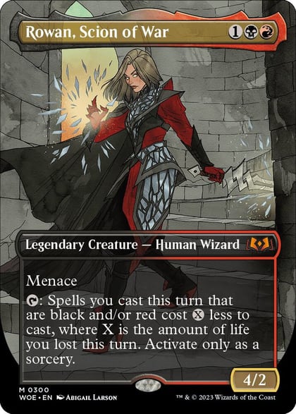 Rowan, Scion of War (Borderless), Wilds of Eldraine 300