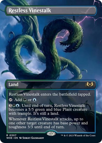 Restless Vinestalk (Borderless), Wilds of Eldraine 307