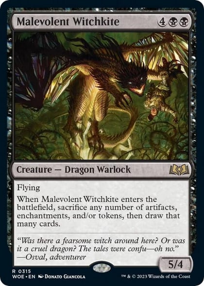 Malevolent Witchkite, Wilds of Eldraine 315